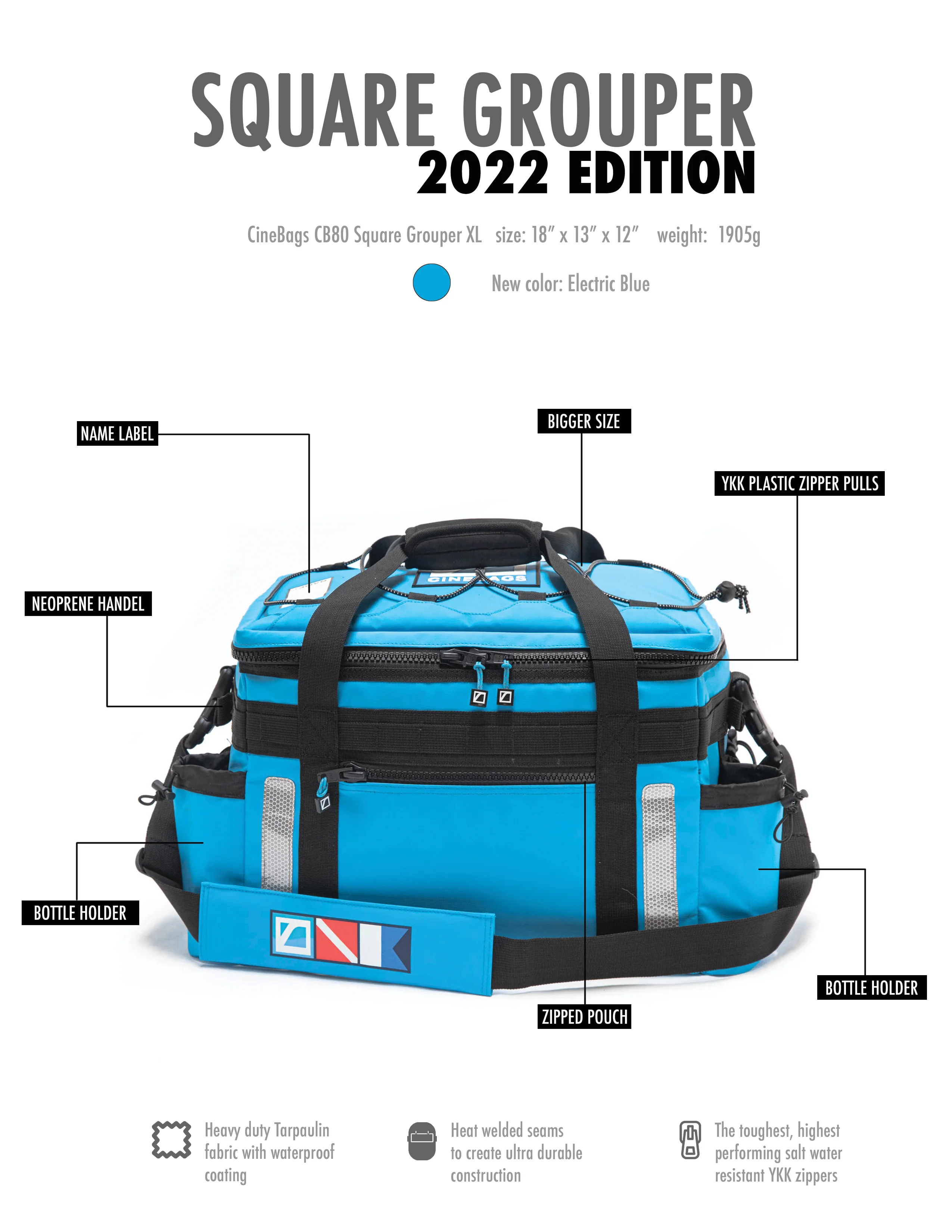 Discontinued Cinebags Square Grouper XL Bag - Image 4