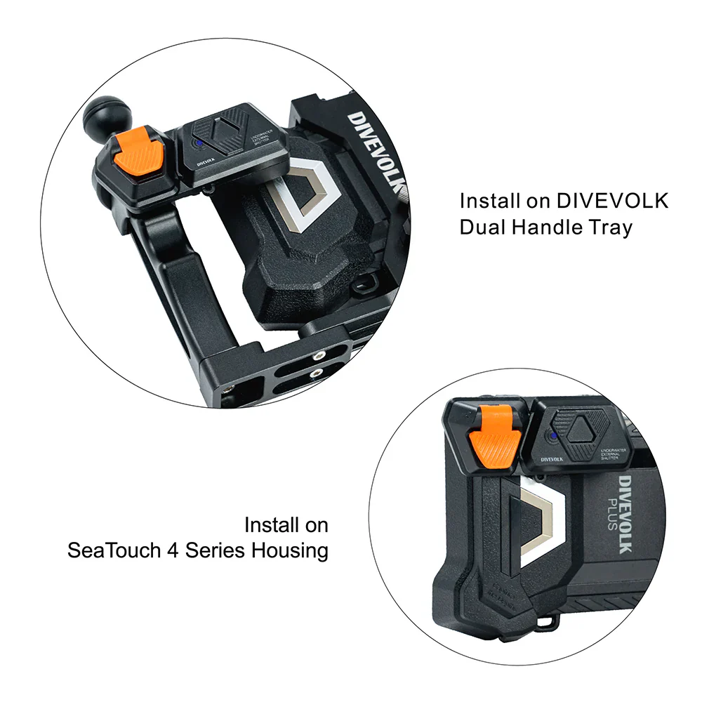 DIVEVOLK Underwater External Shutter for Seatouch 4 Max Series Housing - Image 4