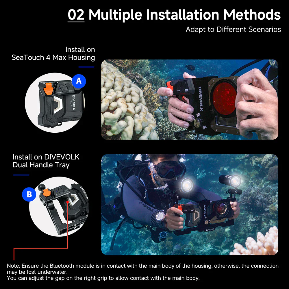 DIVEVOLK Underwater External Shutter for Seatouch 4 Max Series Housing - Image 5