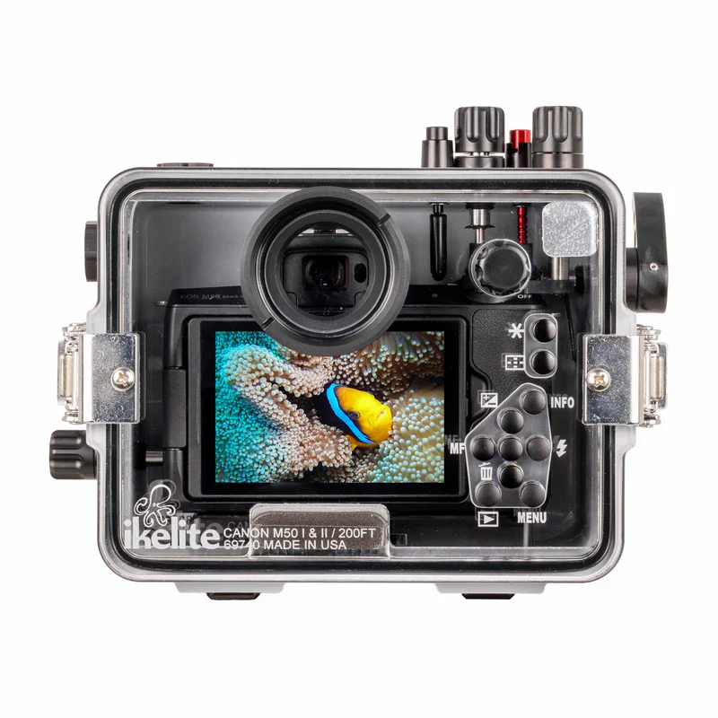 Ikelite 200DLM/A Underwater Housing for Canon EOS M50, M50 II, Kiss M Mirrorless Digital Cameras - Image 2