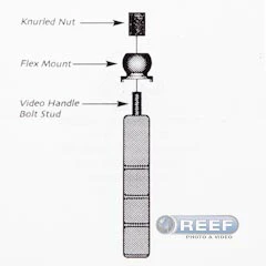 Ikelite 3/4 Inch Flex Arm Mount for 1/4-20 (SLR) or 3/8-16 (Video) - Image 2
