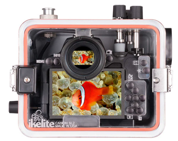 Ikelite Compact DSLR Housing for Canon SL2 / 200D, White - Image 6