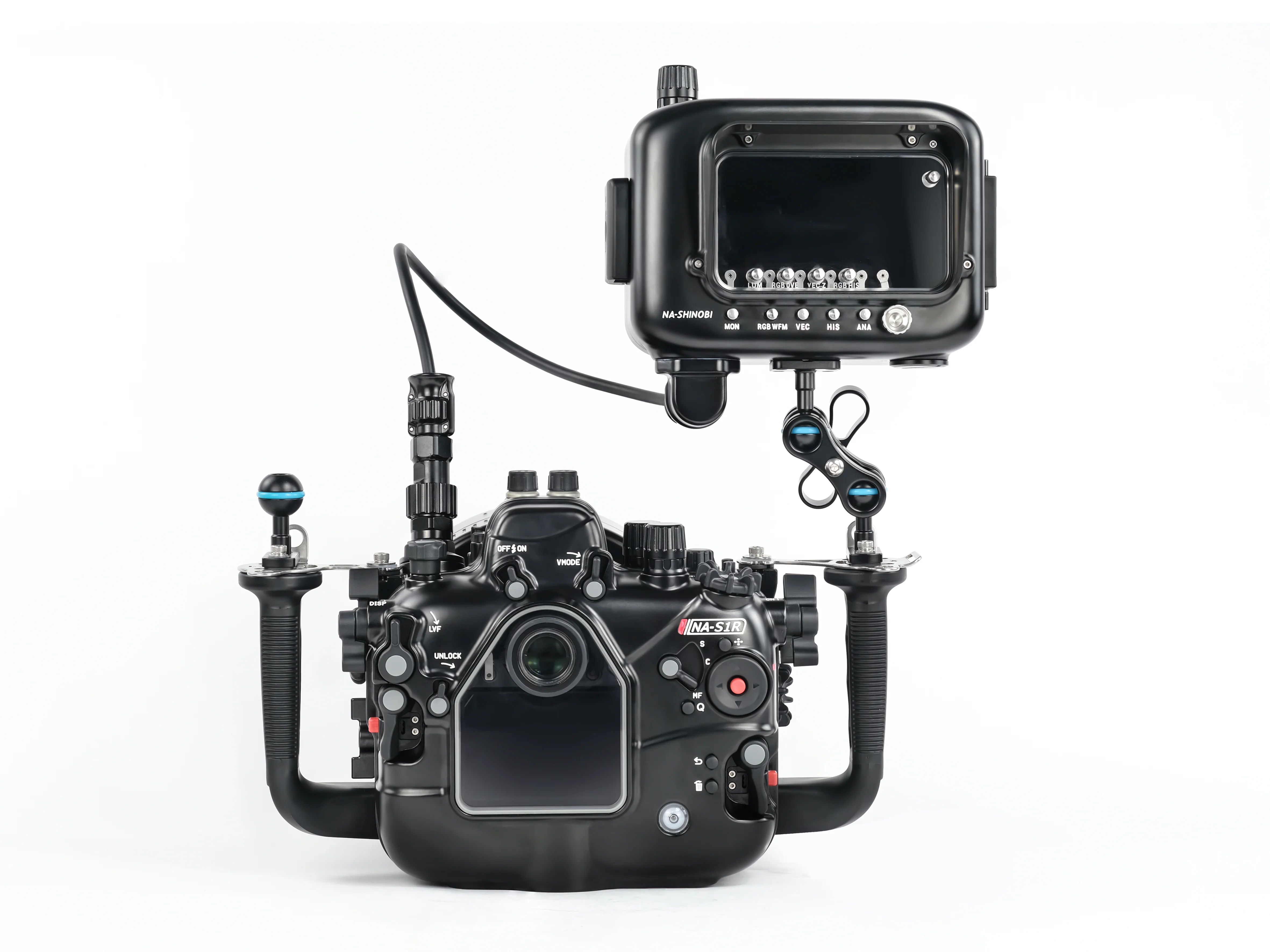 NA-Shinobi-H Underwater Housing for Atomos Shinobi 5.2in 4K HDMI Monitor with HDMI 1.4 input - Image 10