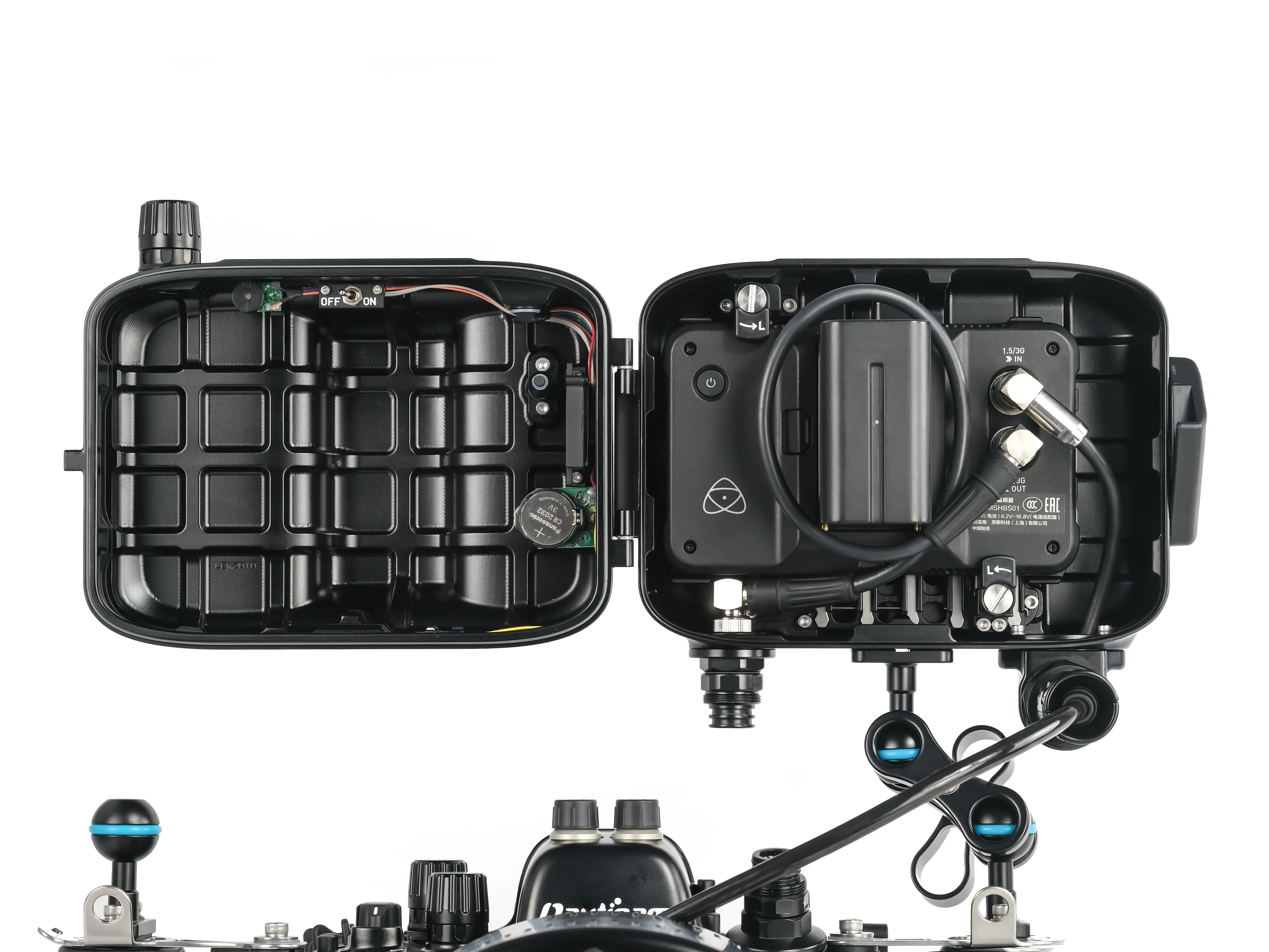 NA-Shinobi-H Underwater Housing for Atomos Shinobi 5.2in 4K HDMI Monitor with HDMI 1.4 input - Image 8