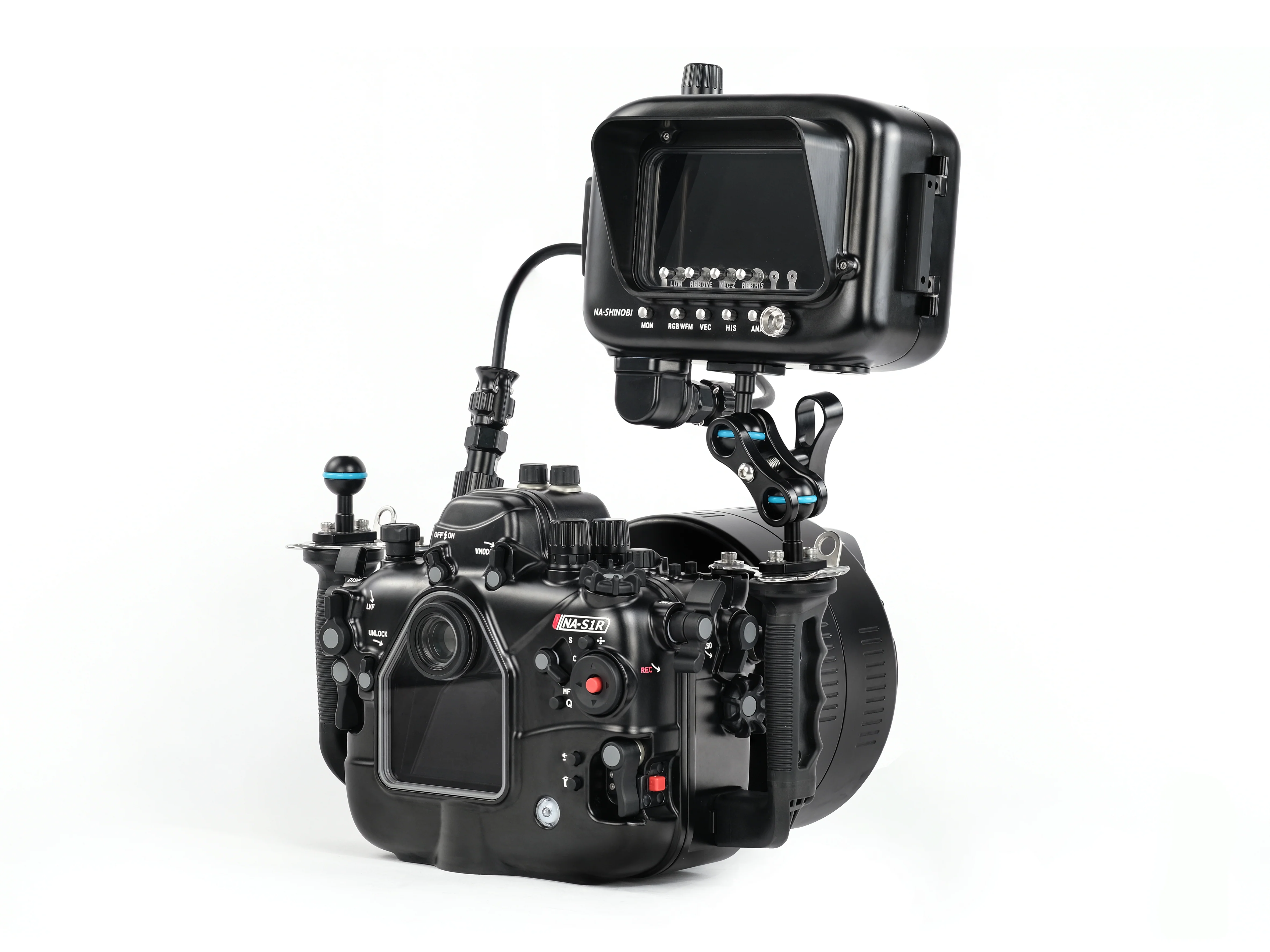 NA-Shinobi-S Underwater Housing for Atomos Shinobi 5.2" 4K HDMI Monitor with SDI input - Image 14