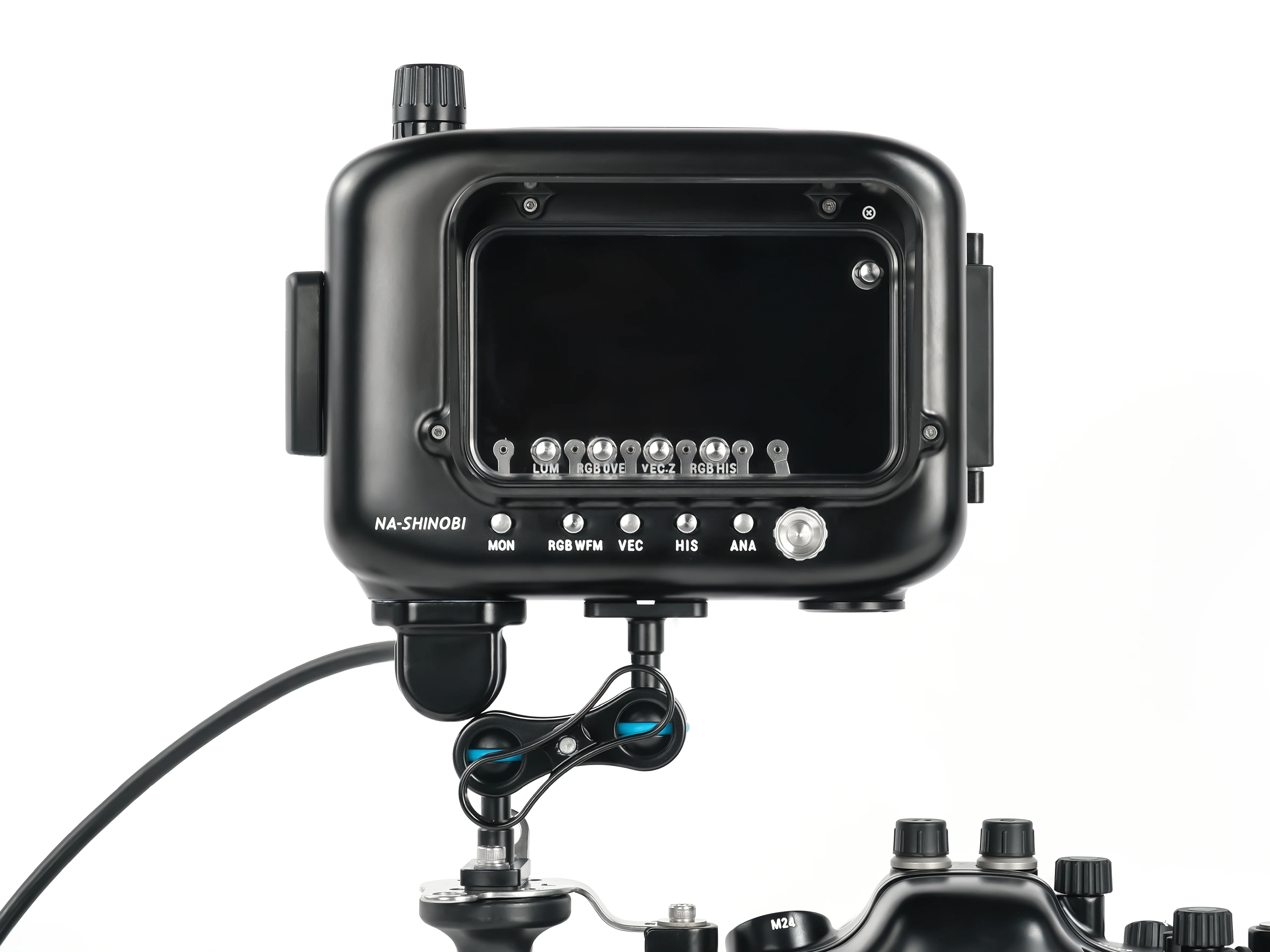 NA-Shinobi-S Underwater Housing for Atomos Shinobi 5.2" 4K HDMI Monitor with SDI input - Image 4