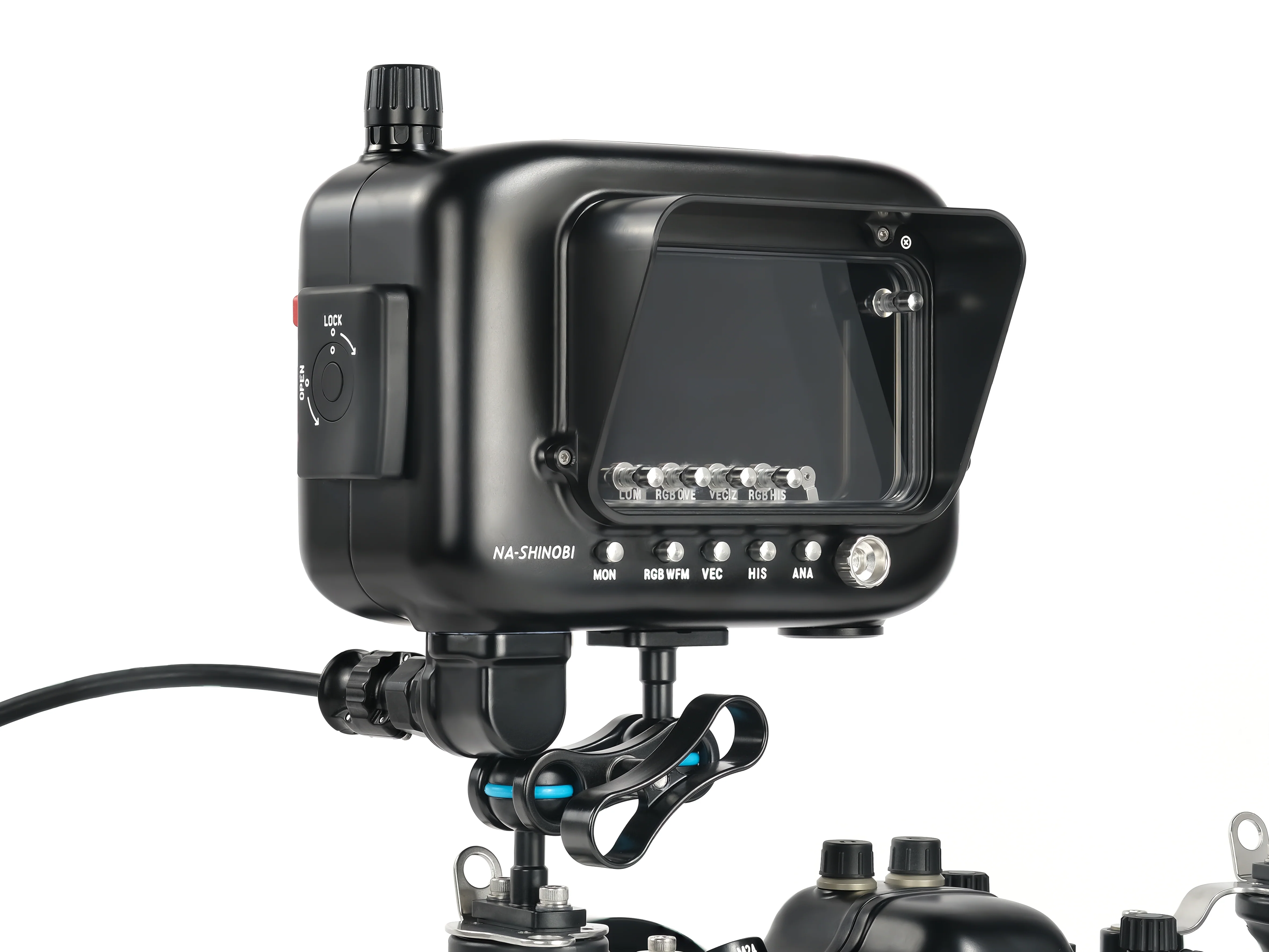 NA-Shinobi-S Underwater Housing for Atomos Shinobi 5.2" 4K HDMI Monitor with SDI input - Image 5