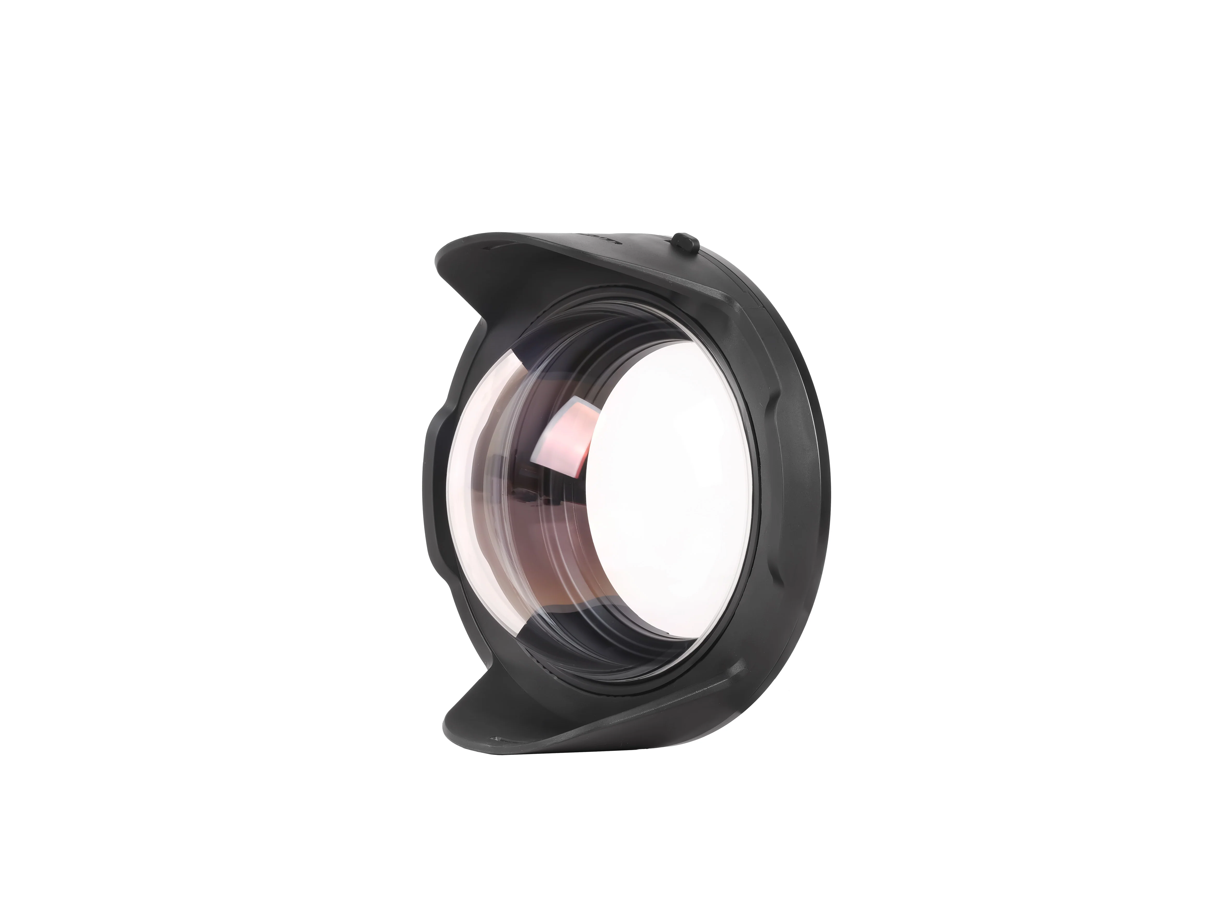 Nauticam N120 140mm optical glass fisheye port with removable shade II - Image 2