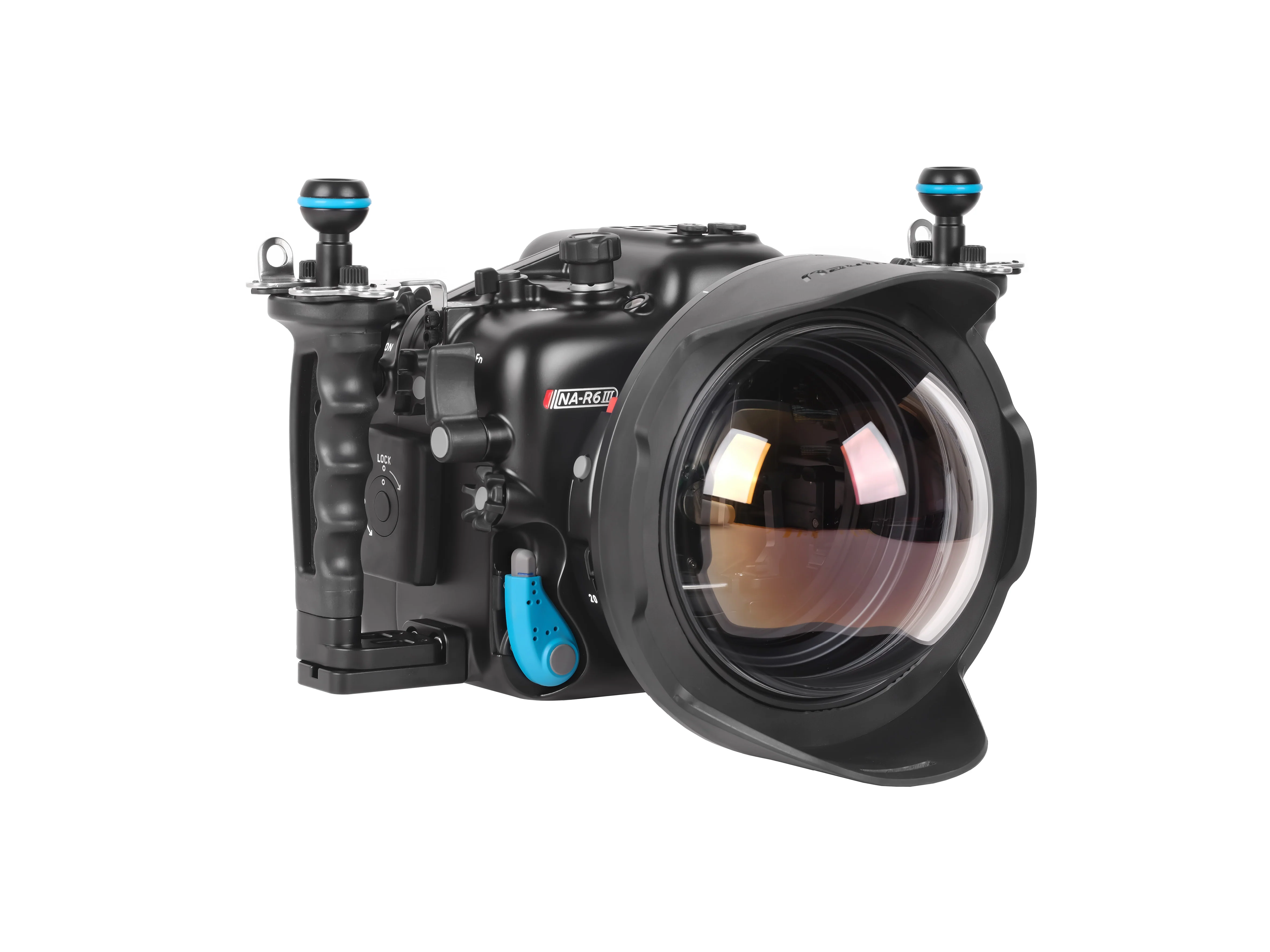 Nauticam N120 140mm optical glass fisheye port with removable shade II - Image 4