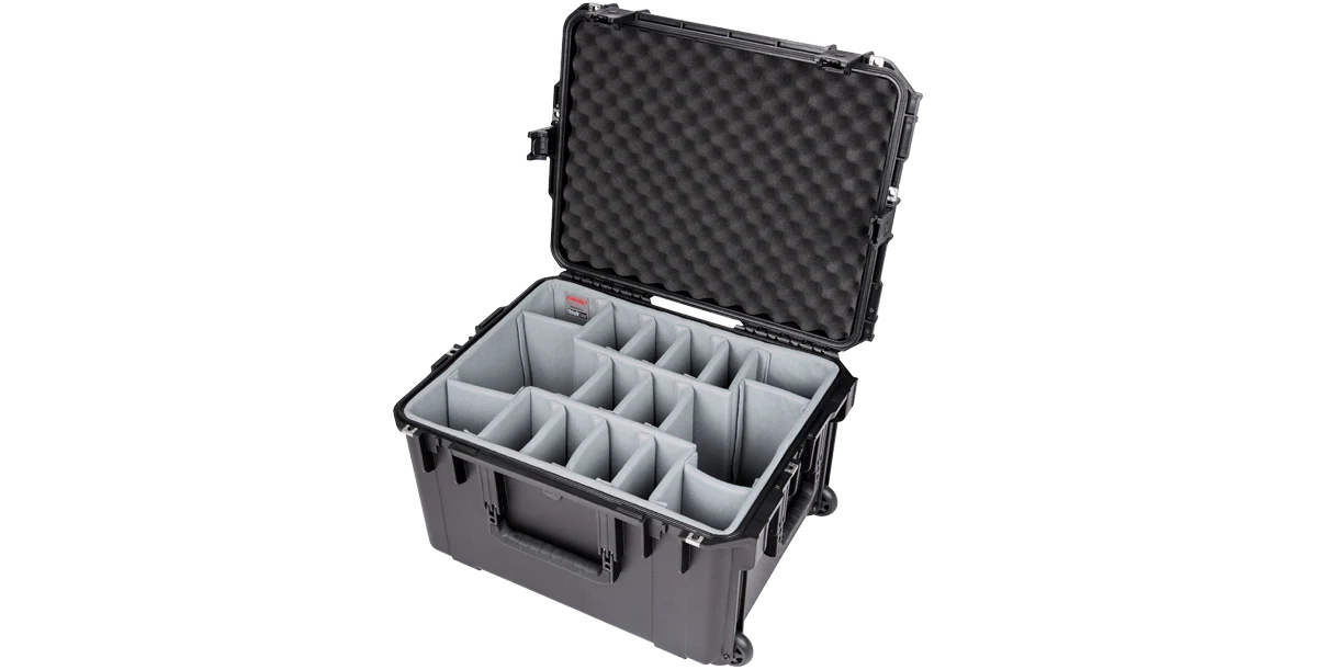 SKB Waterproof Case 22 x 17 x 12, Think Tank Dividers, Wheels, Handle - Image 2